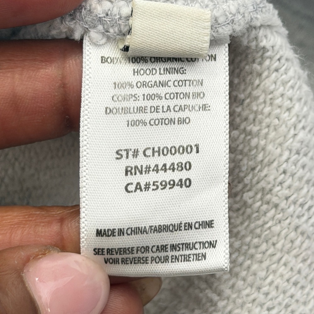 Elwood Core Hoodie XL Gray Organic Cotton Pullover Heavyweight Relaxed Fit - Picture 5 of 14